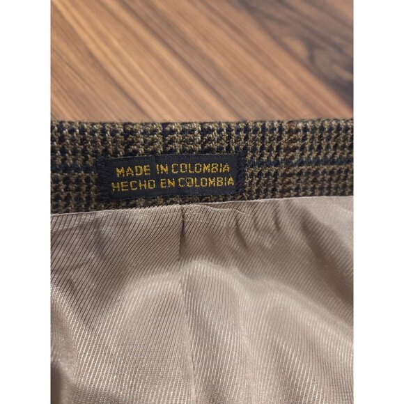 Stafford Lambswool Blazer Sz 43R Check Tweed Plaid Sport Coat - Picture 10 of 15